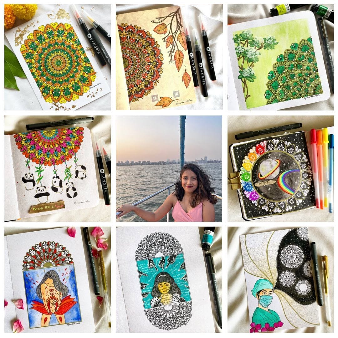 Post 4 by Sayani|Mandala Artist|Educator on Instagram (image)