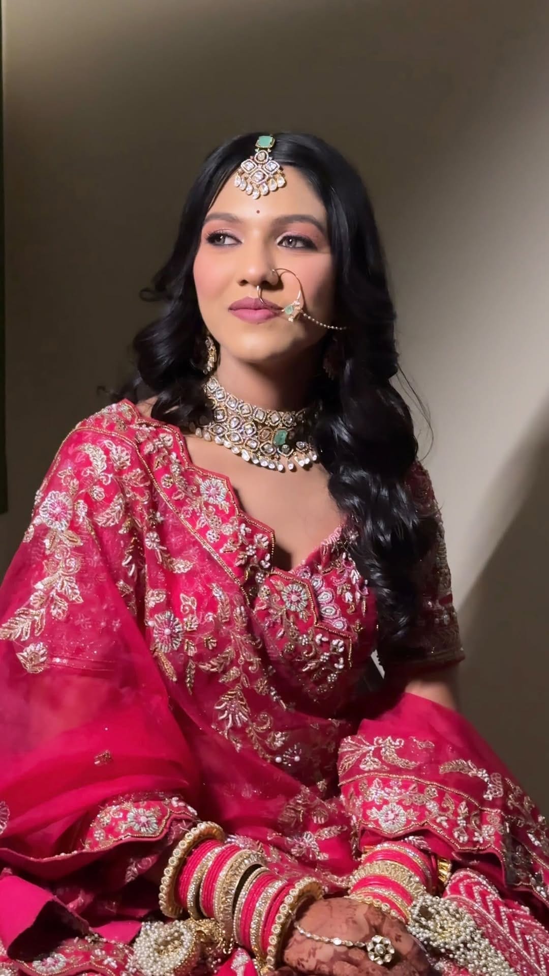 Post 9 by Gunjita Dewat || Ajmer,Pushkar,Jaipur Bridal makeup artist on Instagram (video)