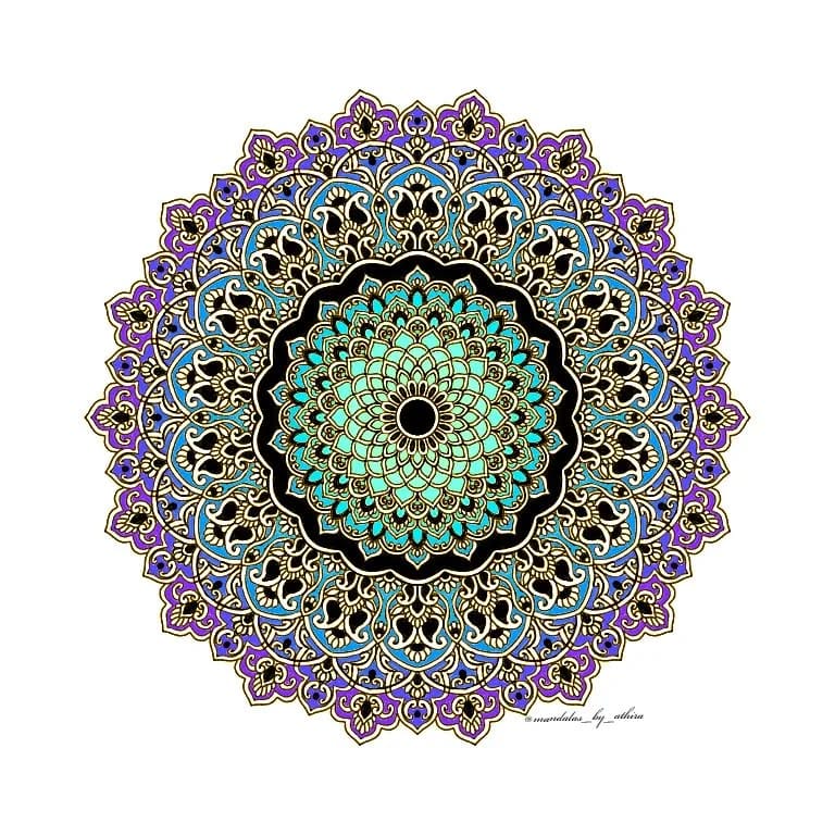 Post 8 by Athira Sasi | Mandala Artist on Instagram (image)