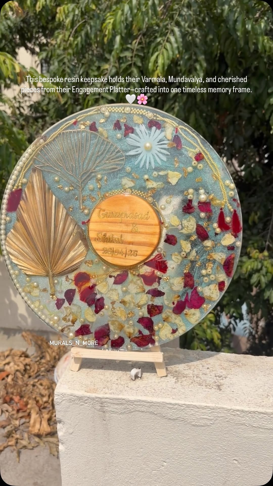 Post 1 by Ar.Vrishaali Yadav |Resin & Mural artist | on Instagram (video)