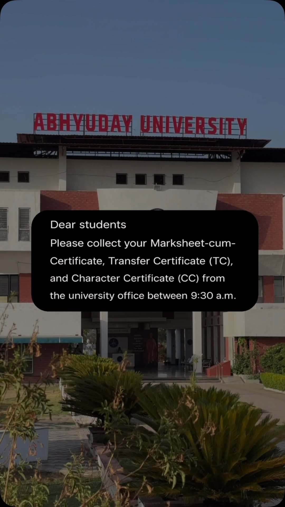Post 6 by Abhyuday University on Instagram (video)