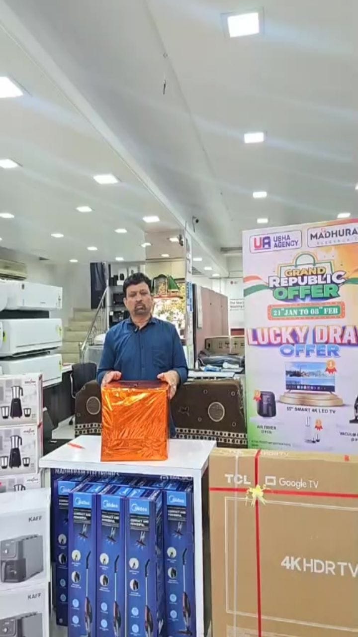 Post 7 by Madhuram Electronics [Usha Agencies] on Instagram (video)