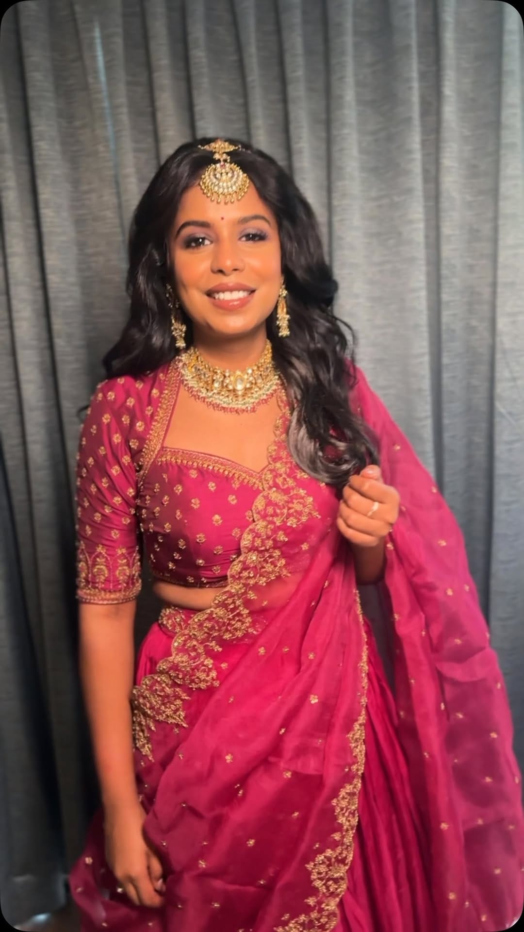 Post 3 by Abarna Raja | Chennai makeup artist on Instagram (video)