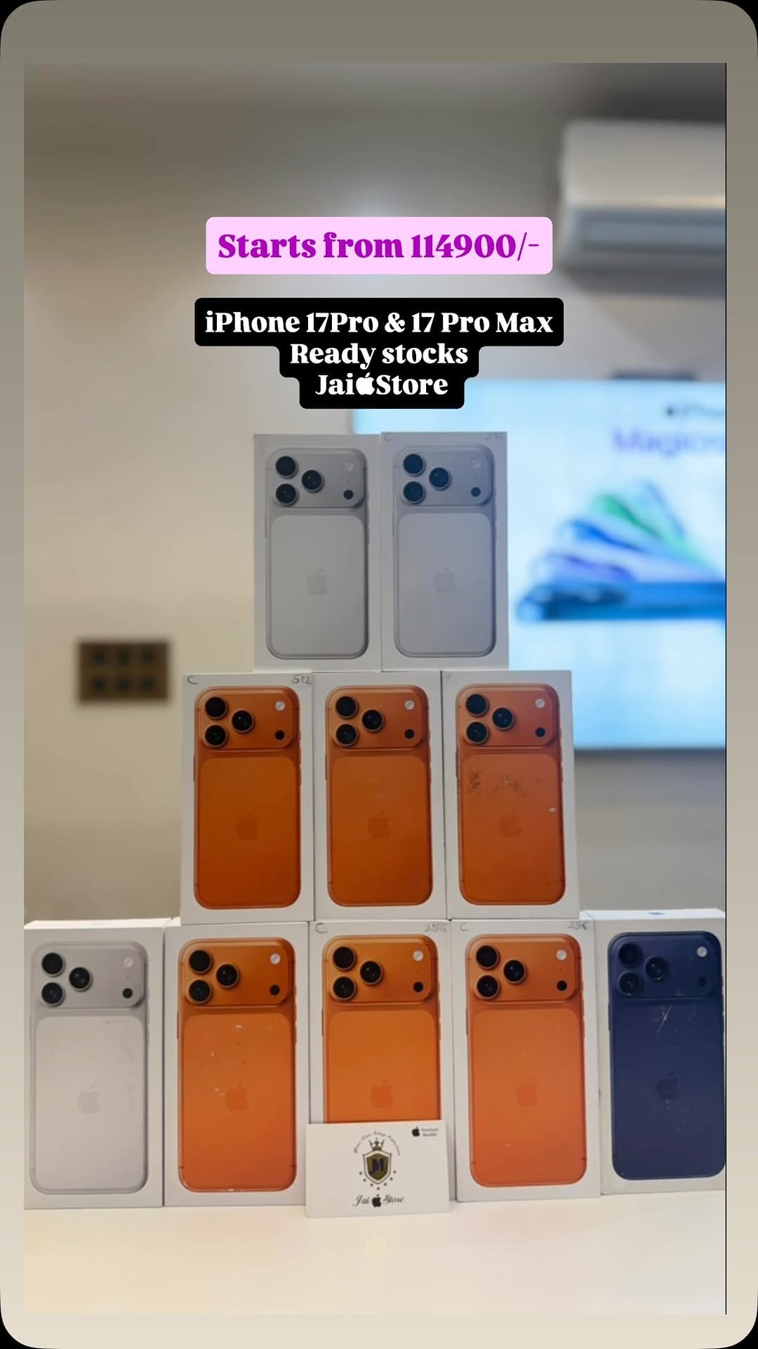 Post 3 by Jai Apple Store on Instagram (video)
