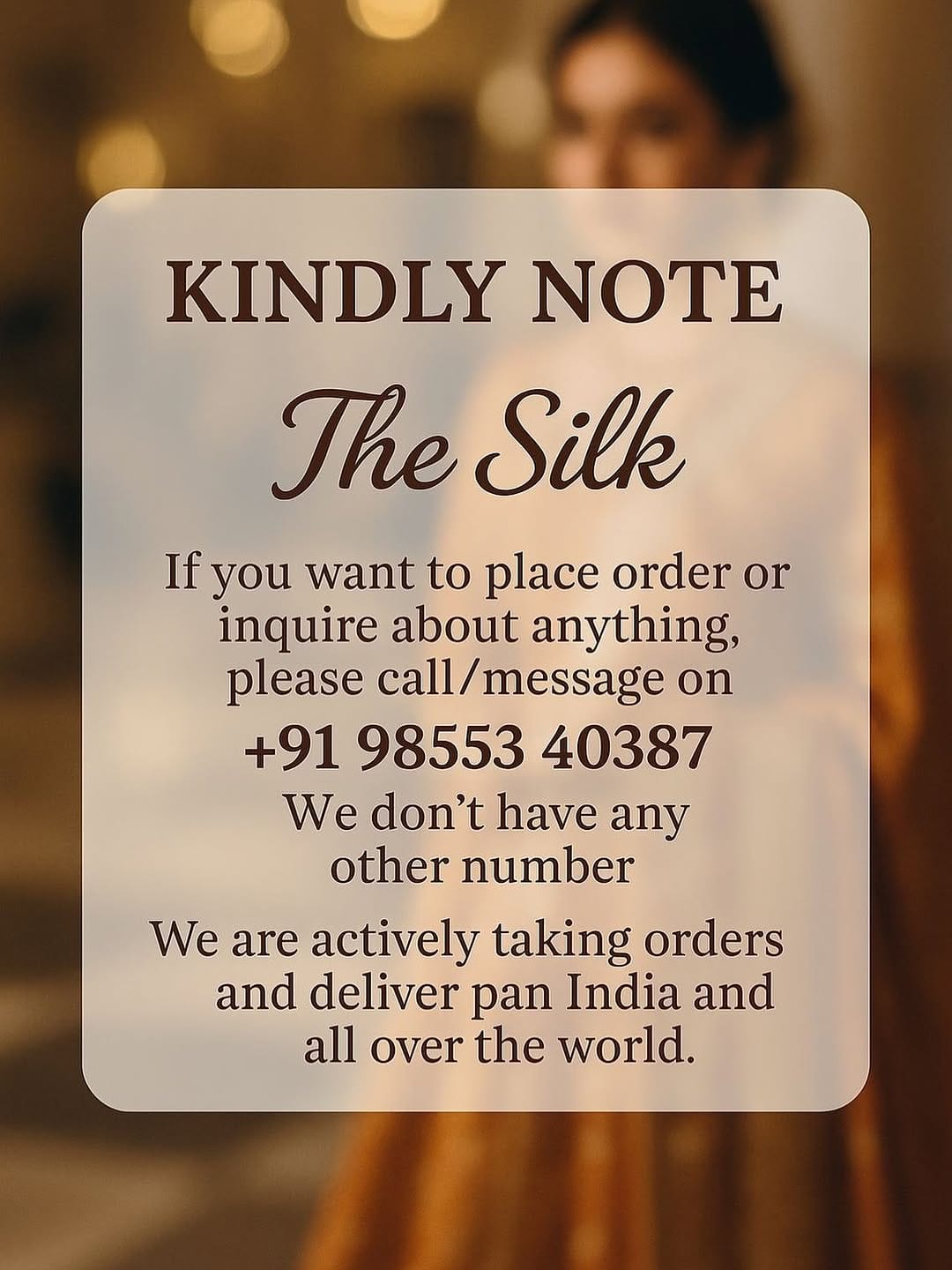 Post 9 by TheSilk Kohligarments on Instagram (image)