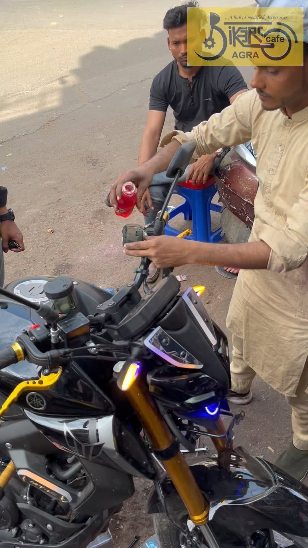 Post 10 by Bikers cafe Agra on Instagram (video)
