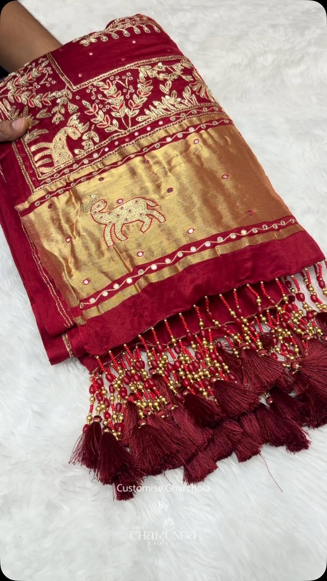 Post 3 by JAY CHAMUNDA SAREES ( Vaghela Jayesh Dineshbhai ) on Instagram (video)