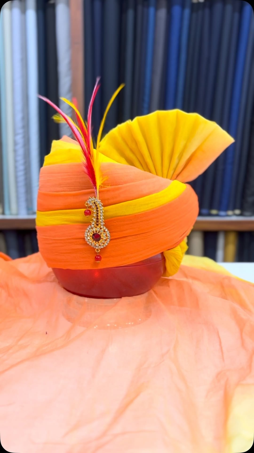 Post 1 by Shree Majisa Rajasthani Safa House on Instagram (video)