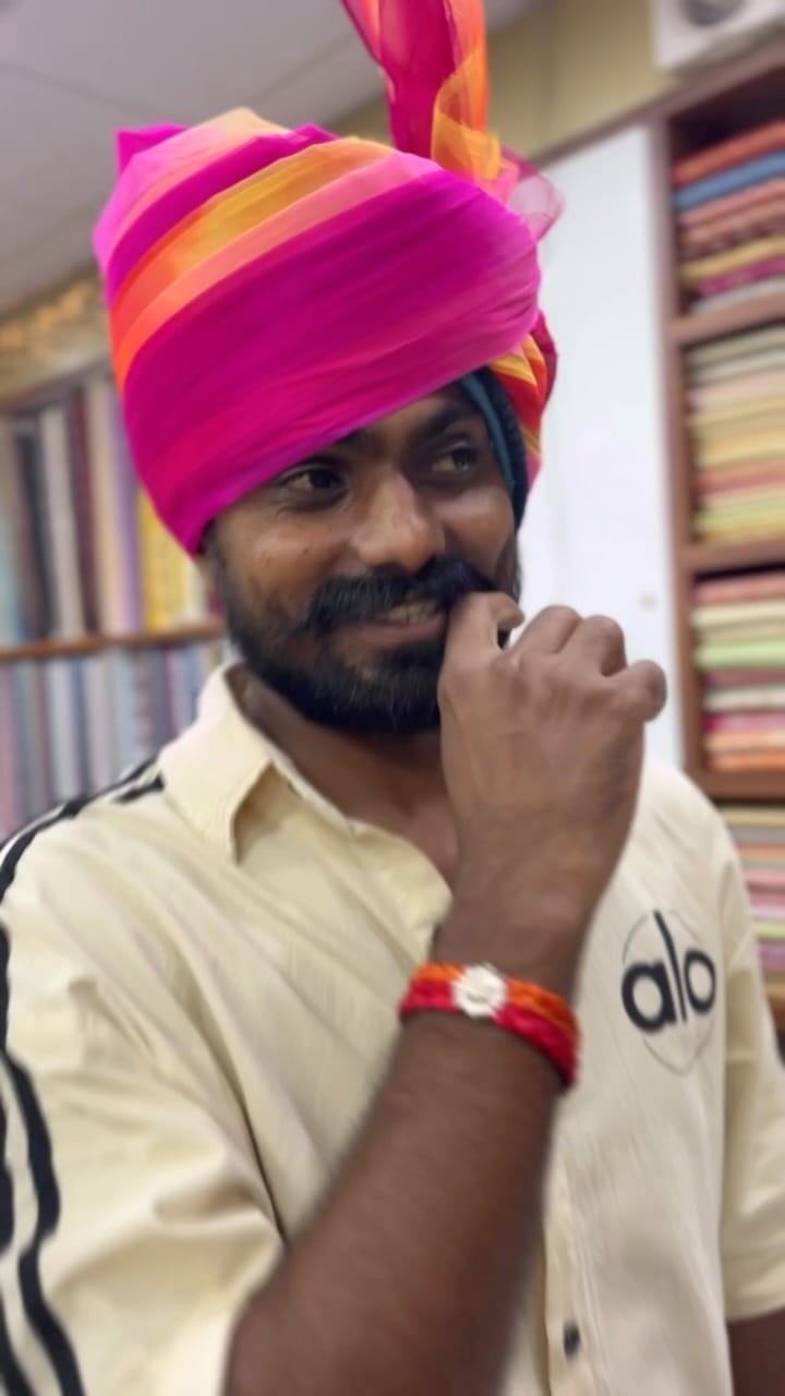 Post 6 by Shree Majisa Rajasthani Safa House on Instagram (video)
