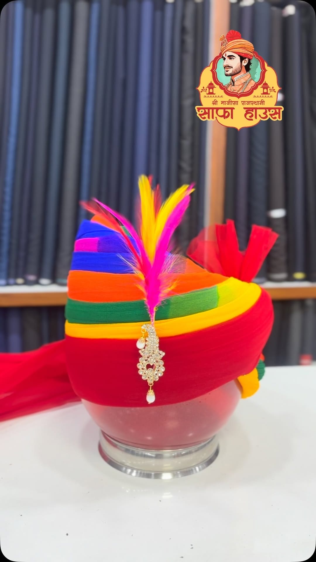 Post 4 by Shree Majisa Rajasthani Safa House on Instagram (video)