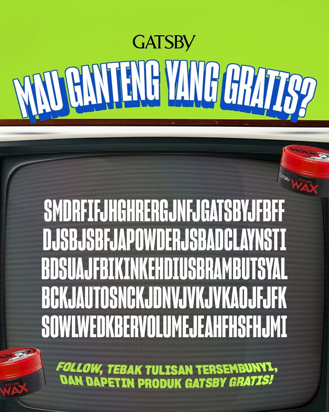 Post 3 by GATSBY Indonesia on Instagram (image)