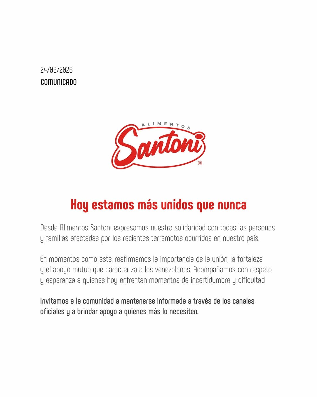 Post 2 by Alimentos Santoni on Instagram (image)