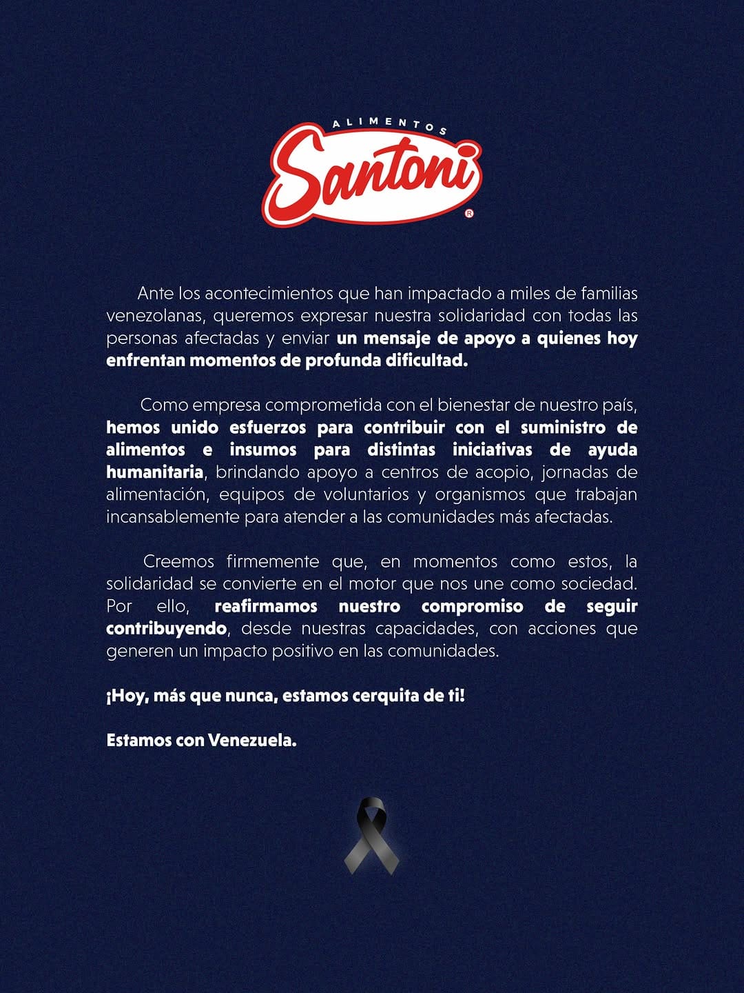 Post 1 by Alimentos Santoni on Instagram (image)