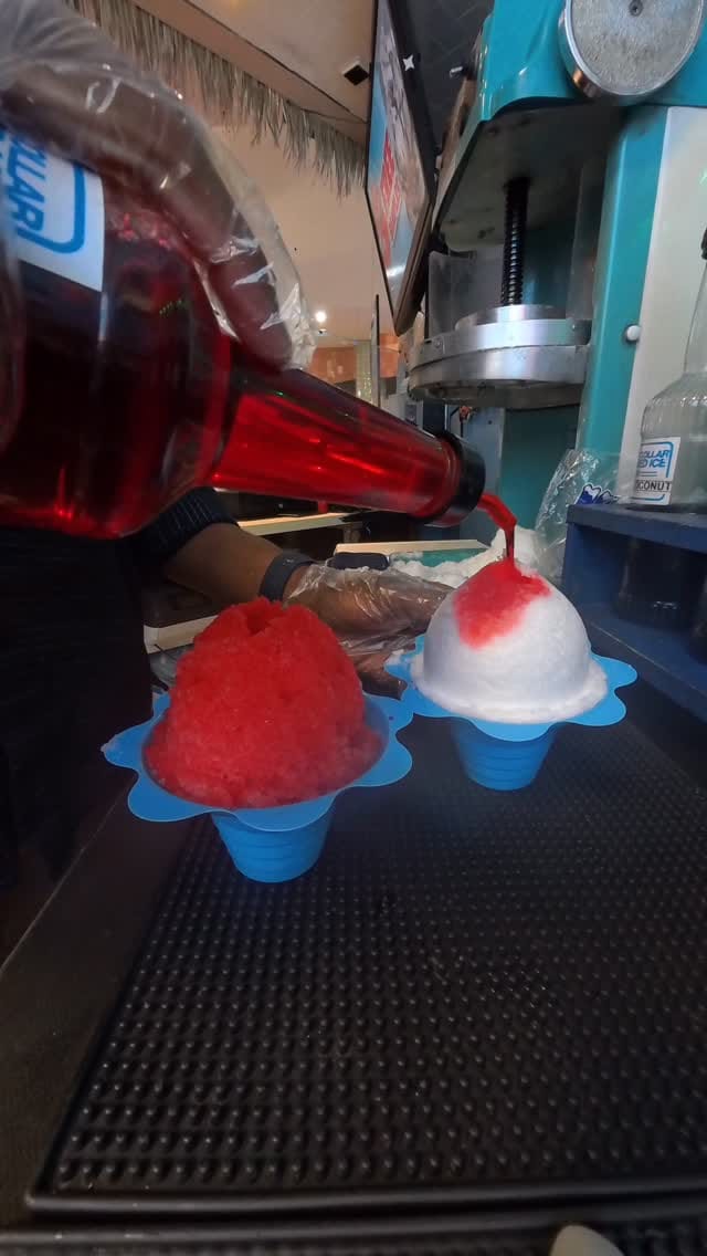 Post 5 by Blue Collar Shaved Ice on Instagram (video)