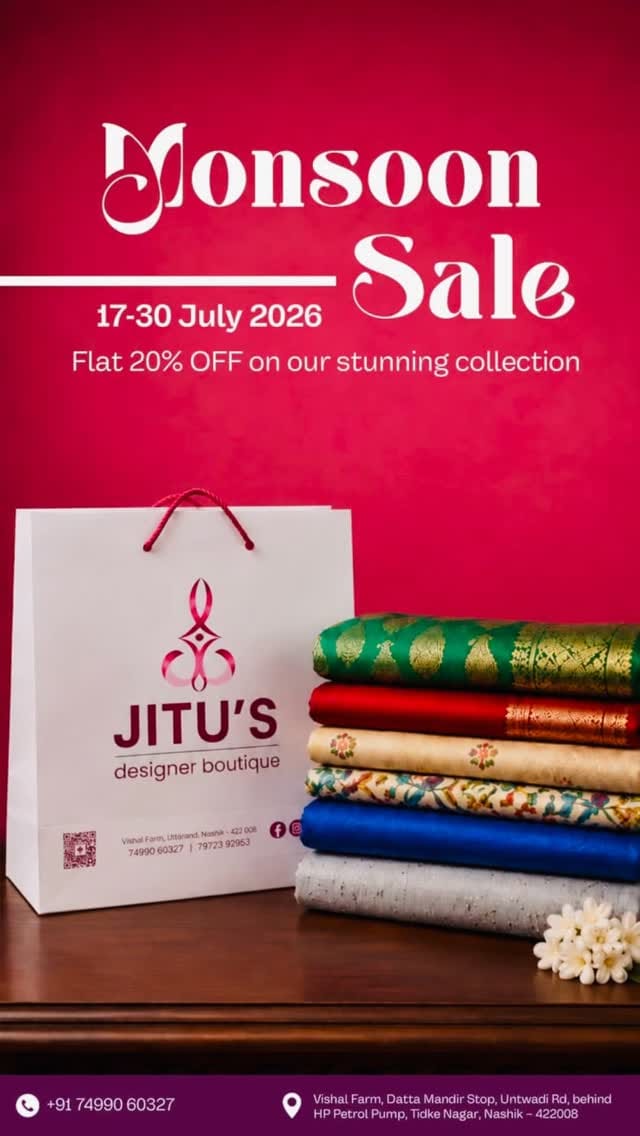 Post 1 by Jitu's Designer Boutique | NASHIK on Instagram (video)