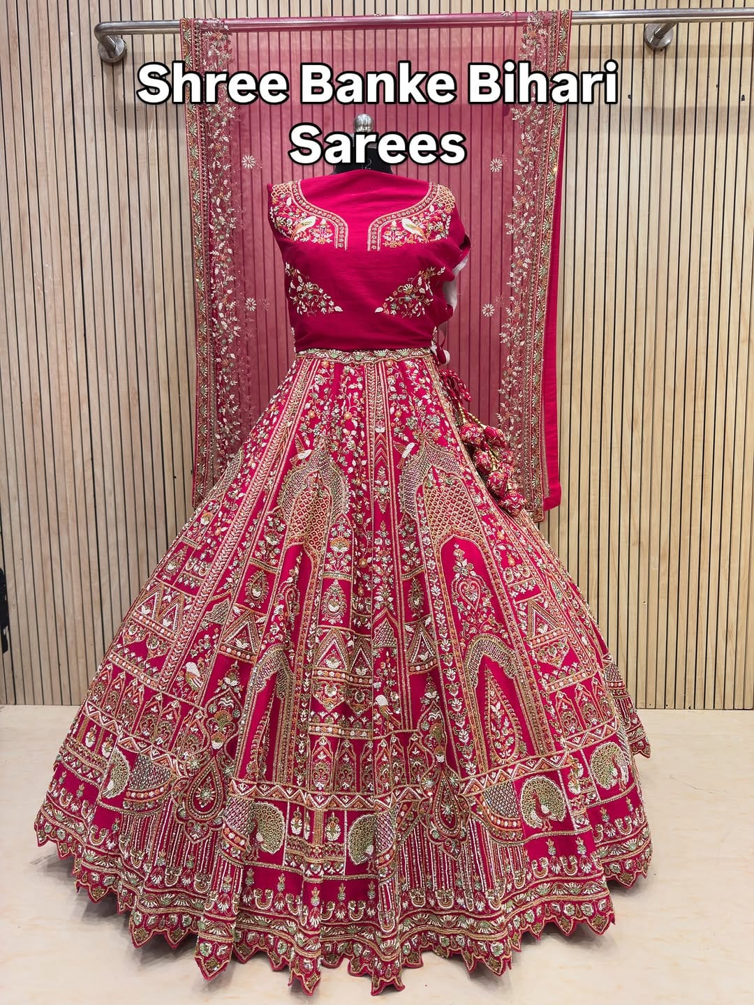 Post 5 by Shree Bankey Bihari Sarees on Instagram (image)