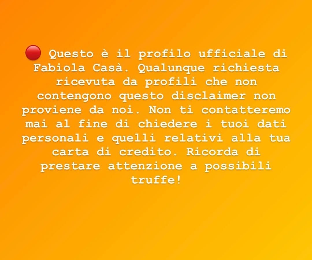 Post 10 by Fabiola Casa' on Instagram (image)