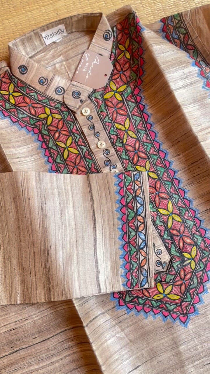 Post 3 by Geetanjali | Authentic Madhubani Handpainted on Instagram (video)