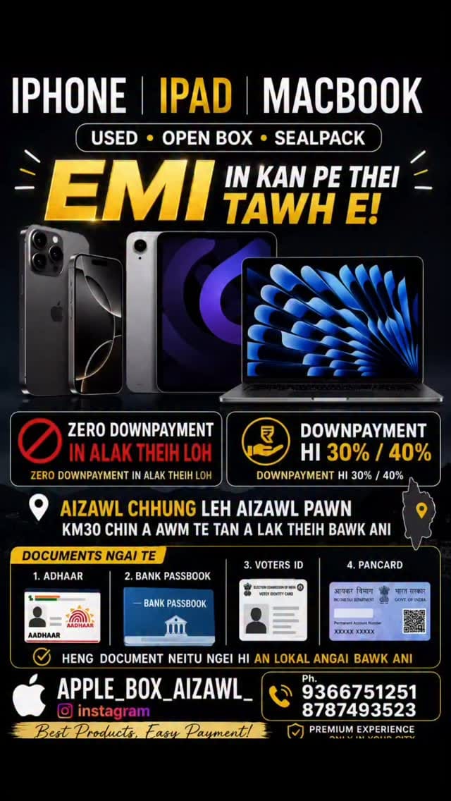 Post 3 by Iphone Apple Mizoram on Instagram (video)