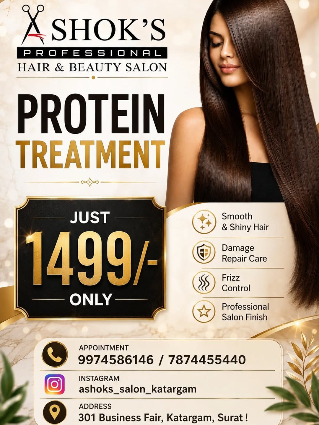Post 1 by ASHOK’S HAIR & BEAUTY SALON🎖 on Instagram (image)