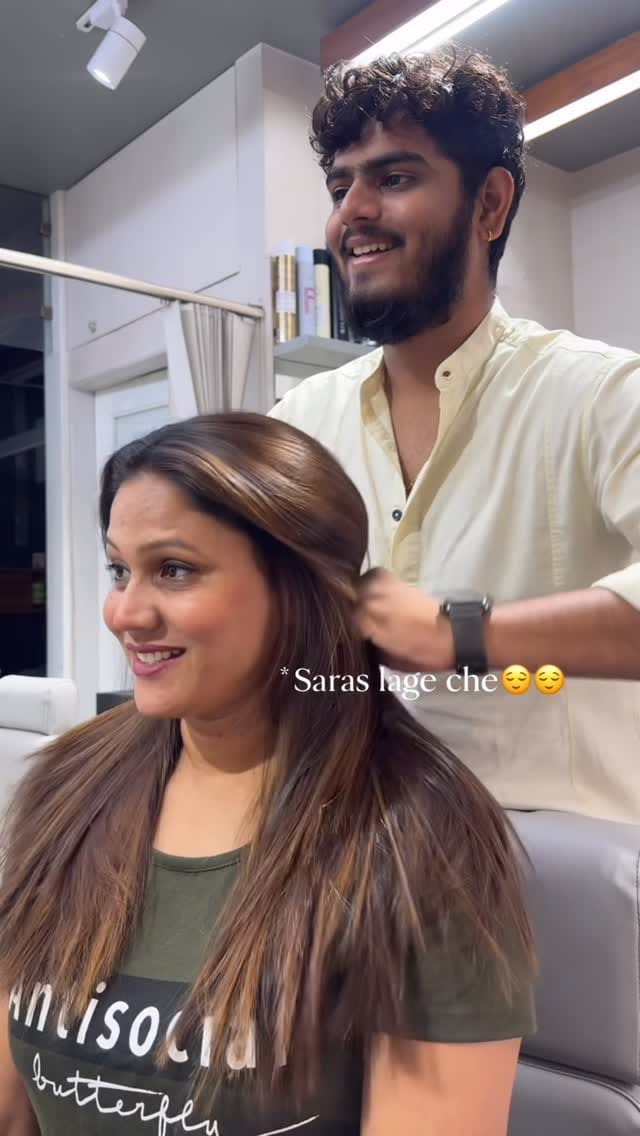Post 9 by Mihir Salon on Instagram (video)
