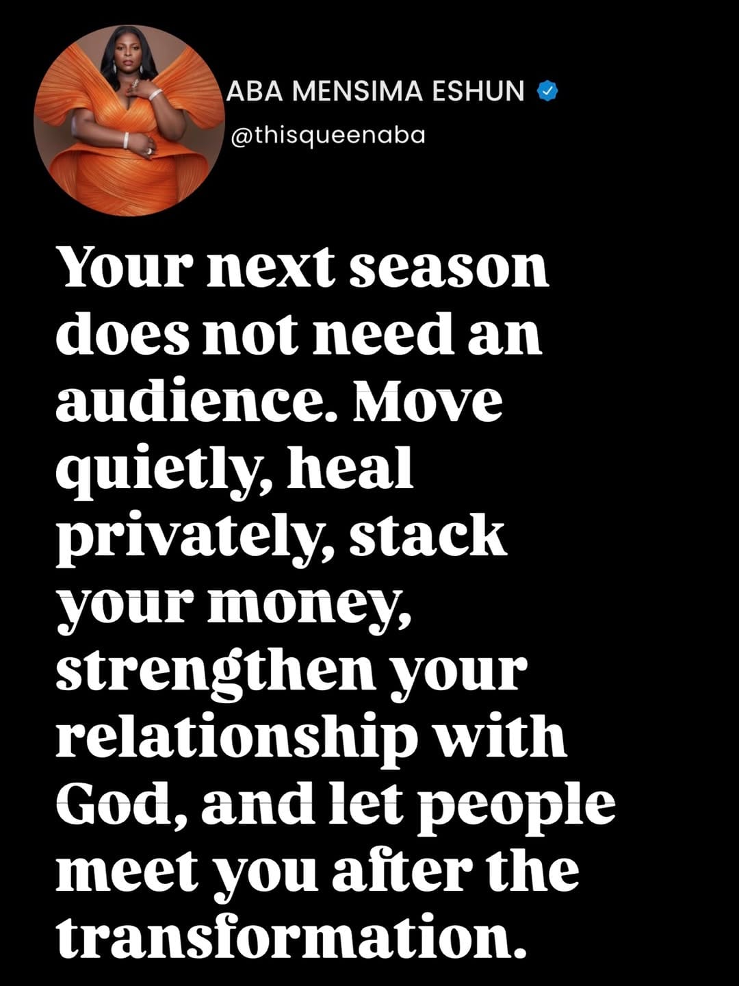 Post 4 by Aba  Mensima Eshun on Instagram (image)