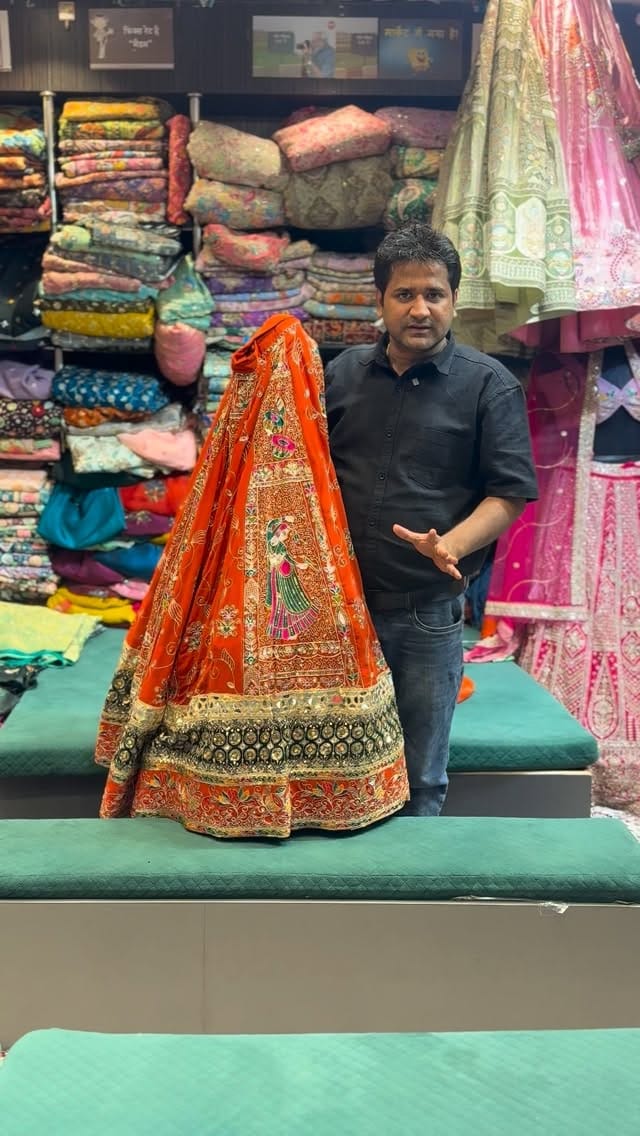 Post 10 by RADHIKA BOUTIQUE | Designer Lehenga | Ethnic Wear | Outfit on Instagram (video)