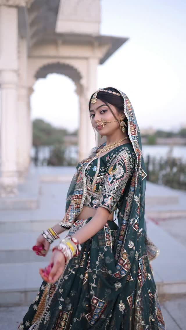 Post 7 by RADHIKA BOUTIQUE | Designer Lehenga | Ethnic Wear | Outfit on Instagram (video)