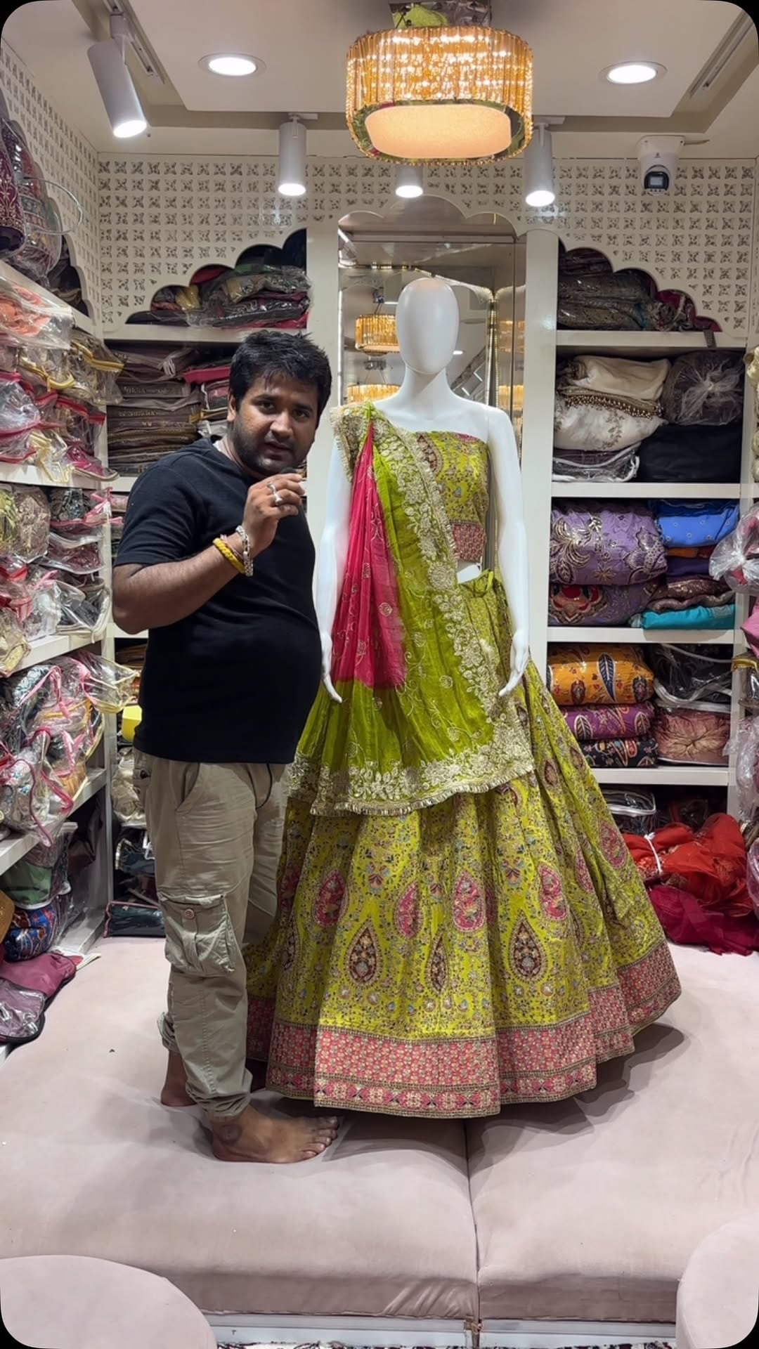 Post 1 by RADHIKA BOUTIQUE | Designer Lehenga | Ethnic Wear | Outfit on Instagram (video)