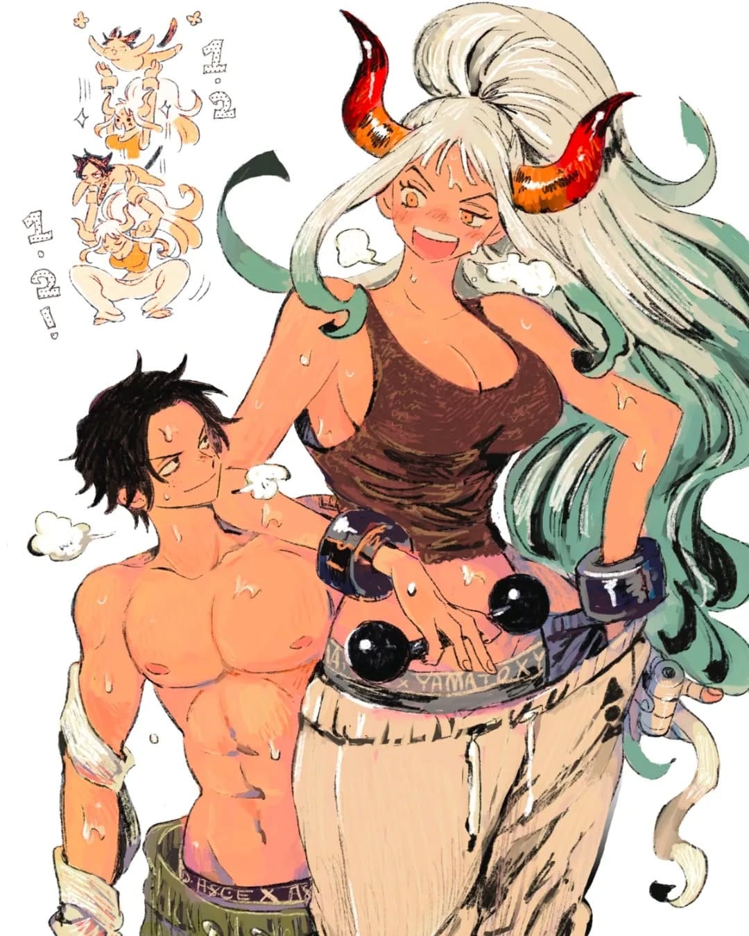 Post 6 by Yamato | one piece on Instagram (image)