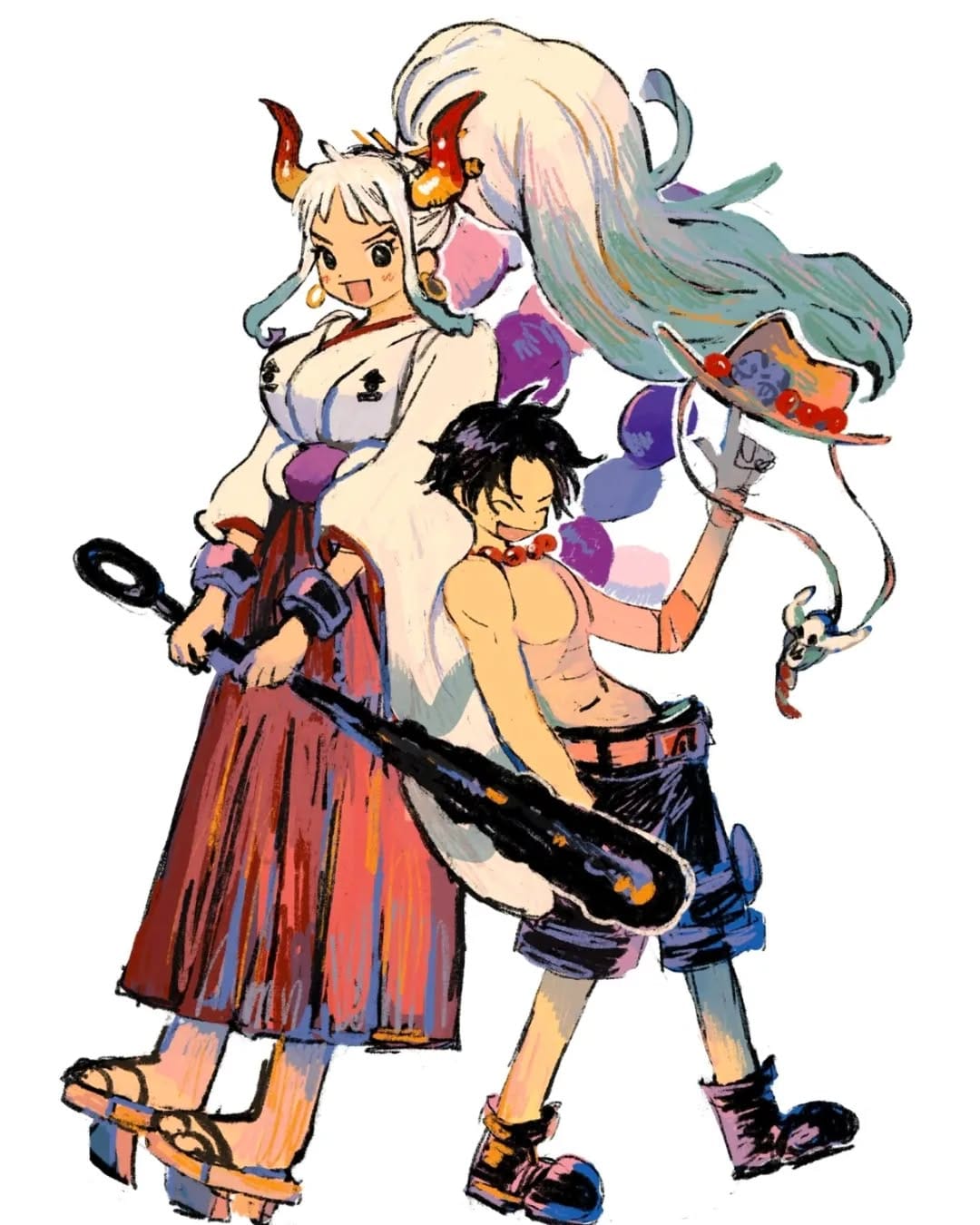 Post 4 by Yamato | one piece on Instagram (image)