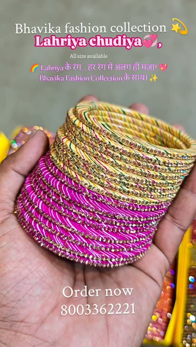 Post 8 by Bhavika fashion collection💫लाख की चूड़ियाँ on Instagram (video)