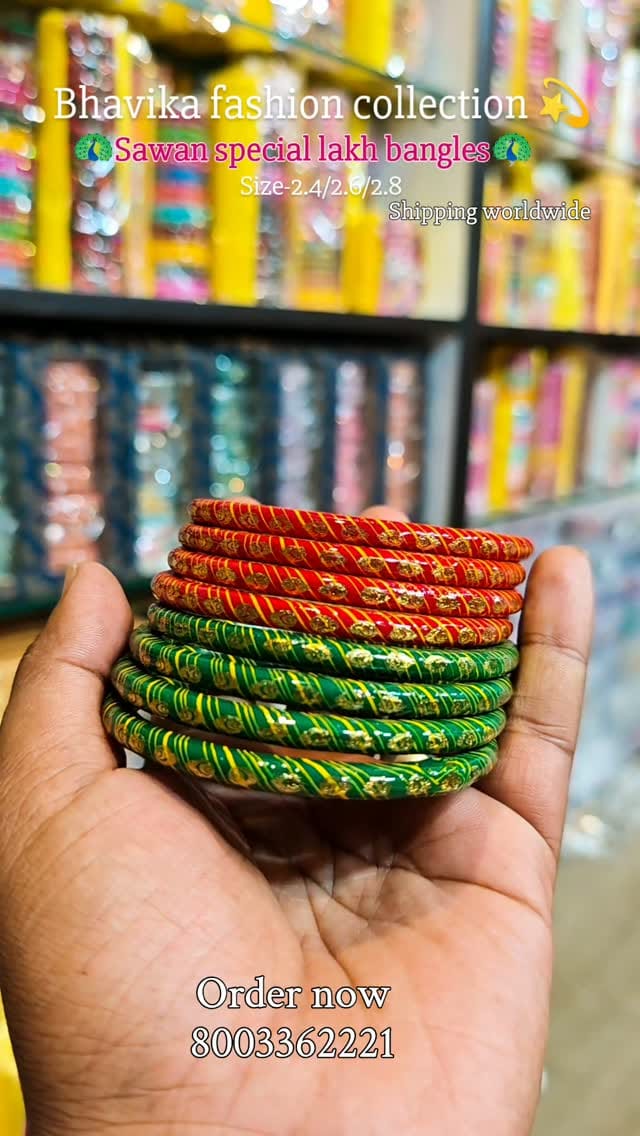 Post 7 by Bhavika fashion collection💫लाख की चूड़ियाँ on Instagram (video)