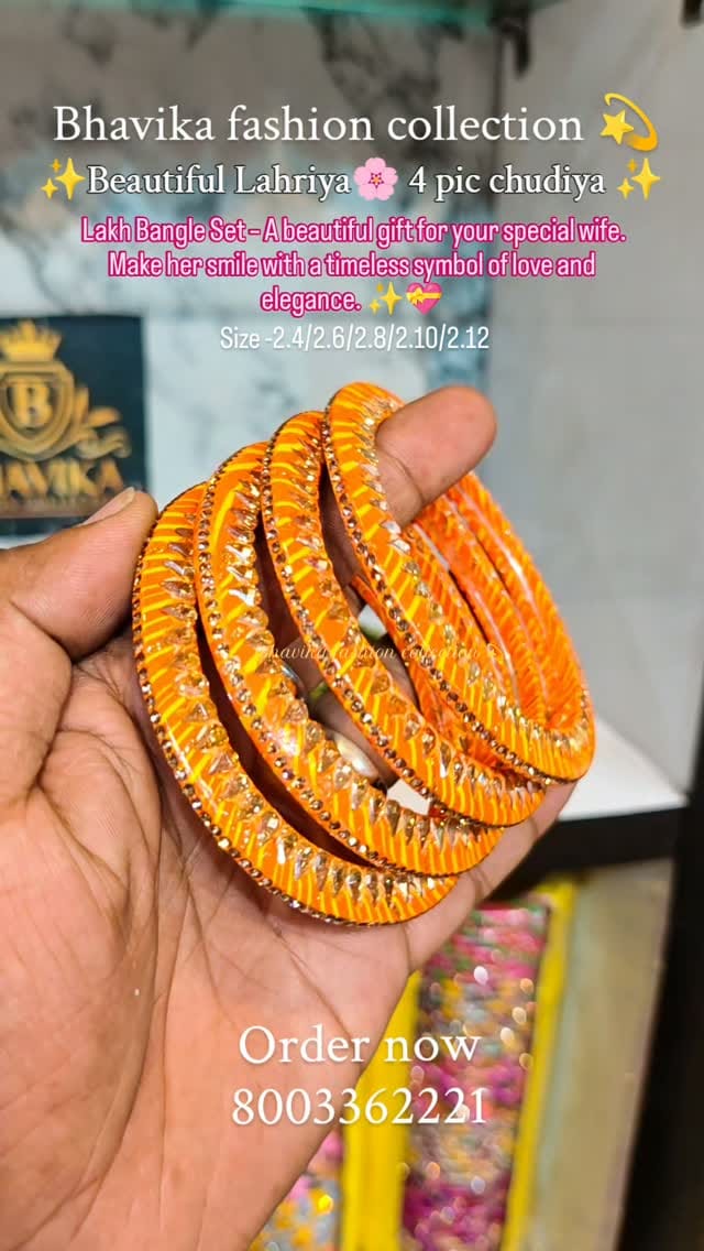 Post 4 by Bhavika fashion collection💫लाख की चूड़ियाँ on Instagram (video)