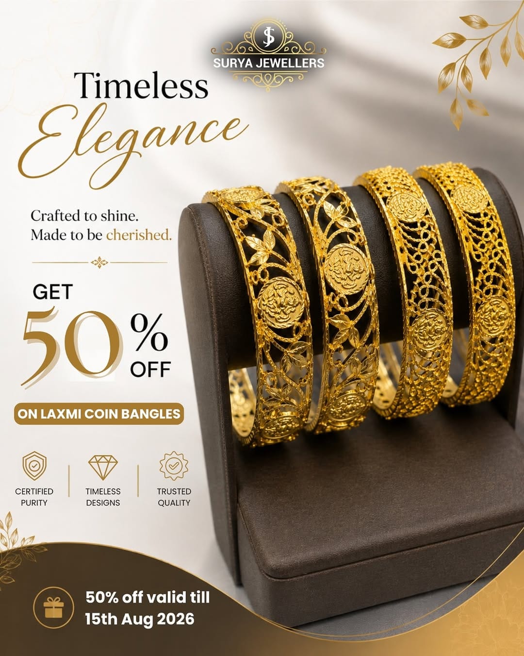 Post 8 by Surya Jewellers Goa (one gram gold) on Instagram (image)