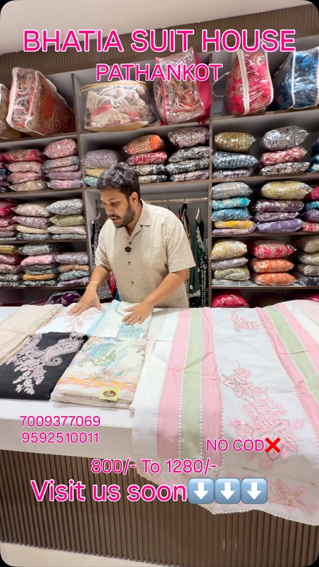 Post 6 by BHATIA SUIT HOUSE on Instagram (video)