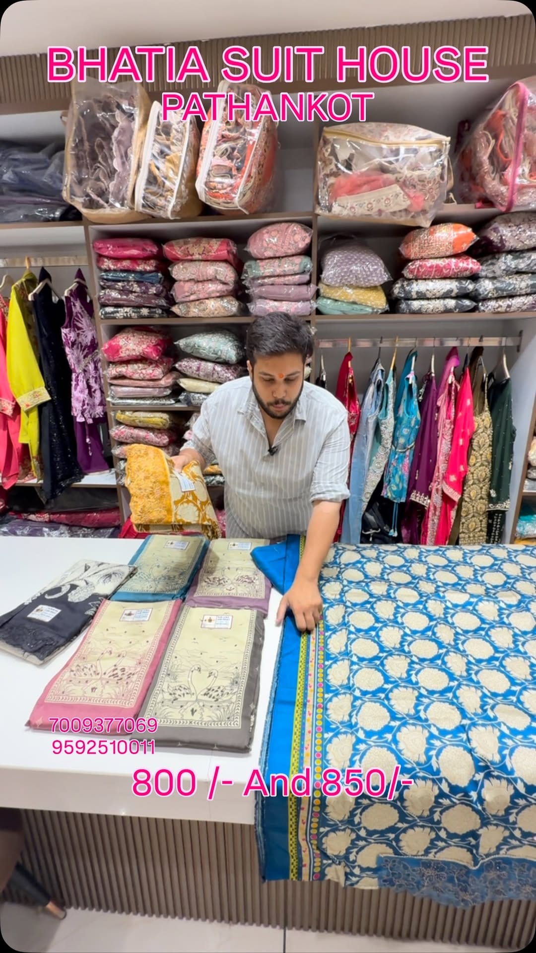 Post 8 by BHATIA SUIT HOUSE on Instagram (video)