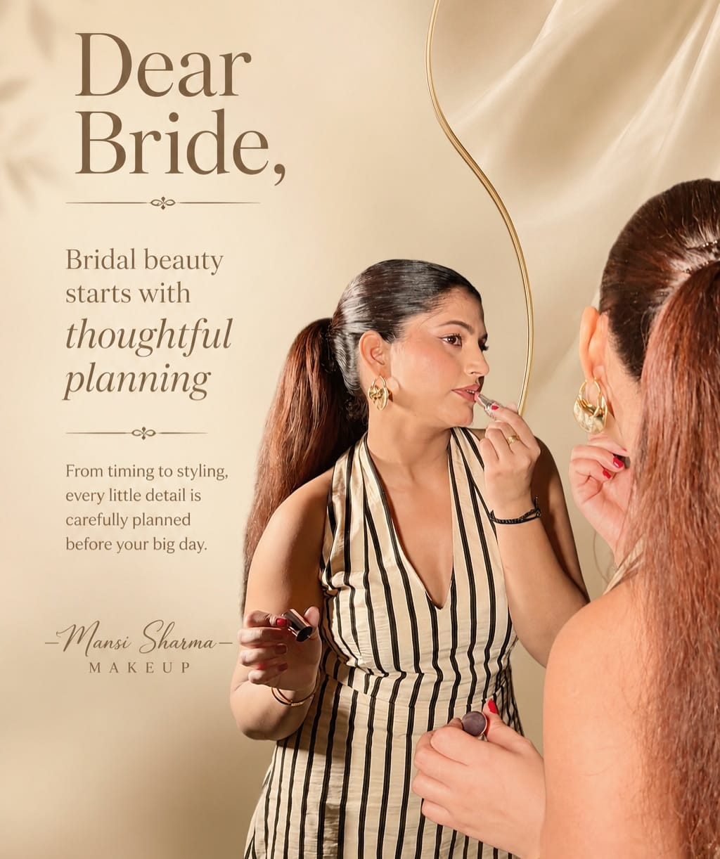 Post 3 by Mansi sharma | Bridal Makeup Artist on Instagram (carousel)