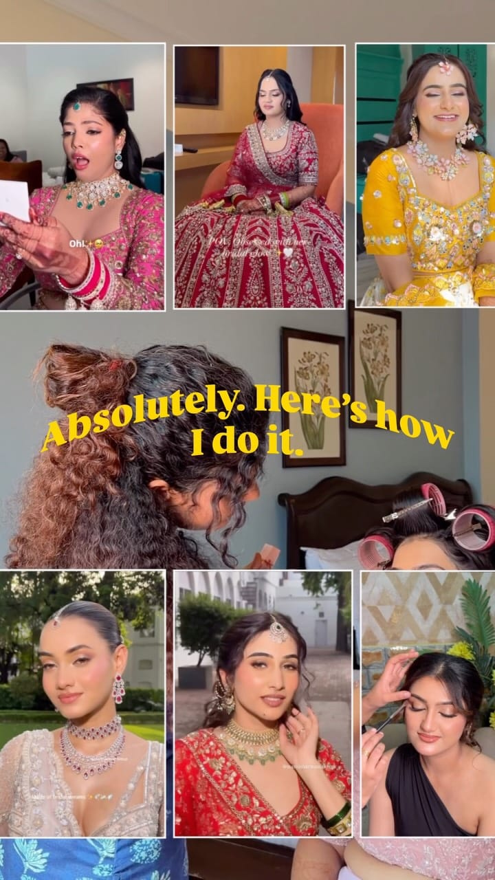Post 4 by Mansi sharma | Bridal Makeup Artist on Instagram (video)