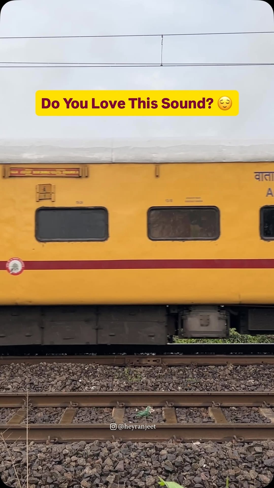 Post 1 by Ranjeet RailWorld on Instagram (video)