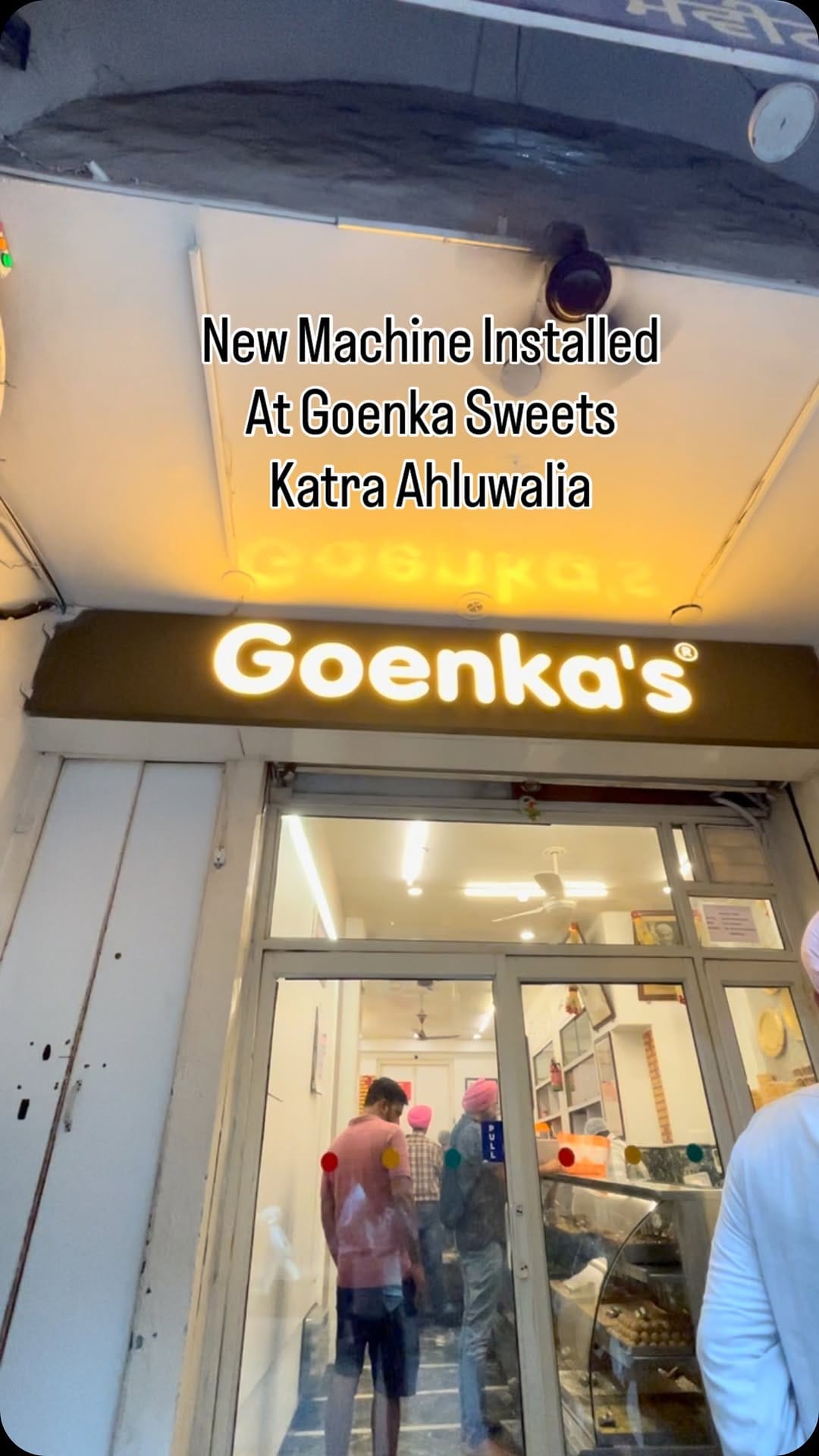 Post 1 by Goenka Sweets on Instagram (video)