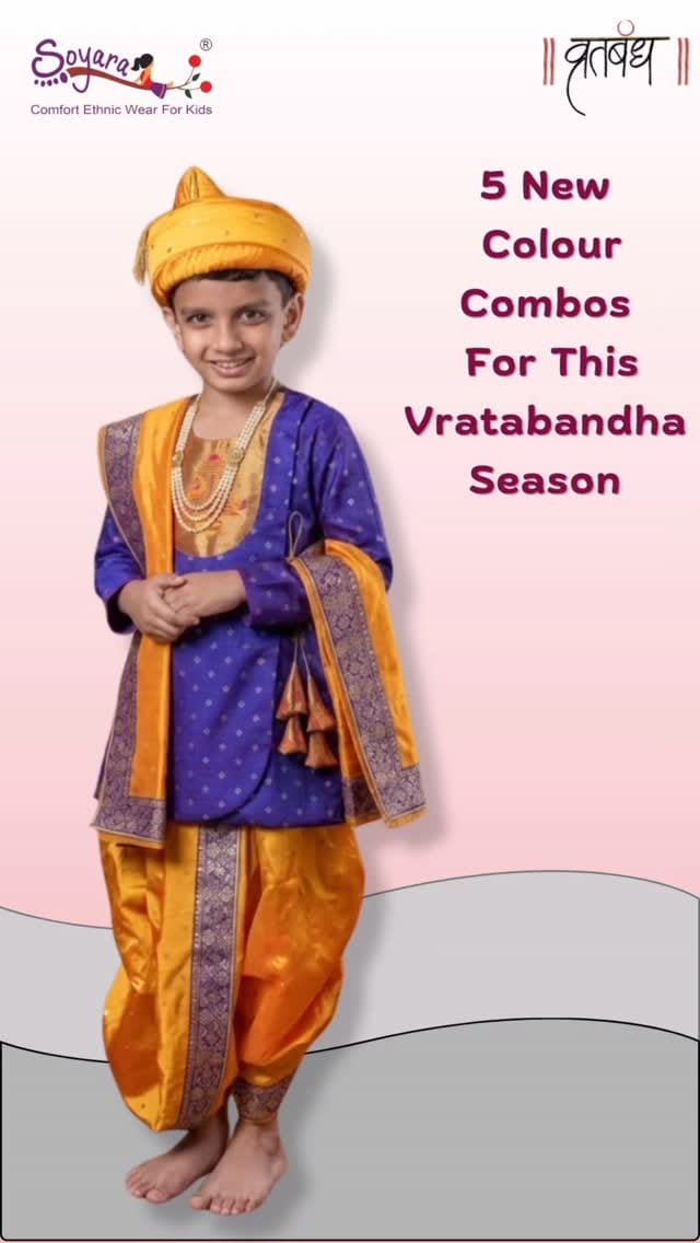 Post 9 by SoyaraEthnics | Customized Traditional Kidswear & Accessories on Instagram (video)