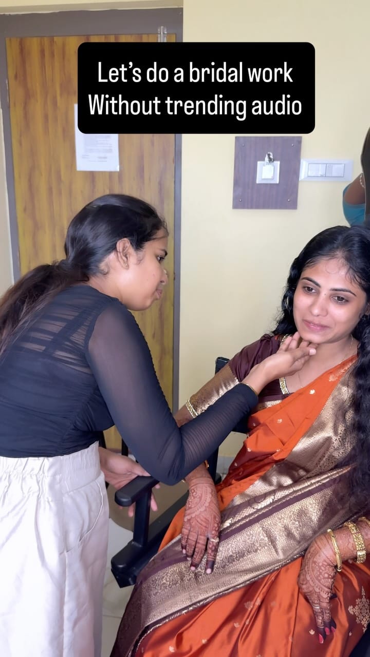 Post 5 by Chennai Makeupartist on Instagram (video)