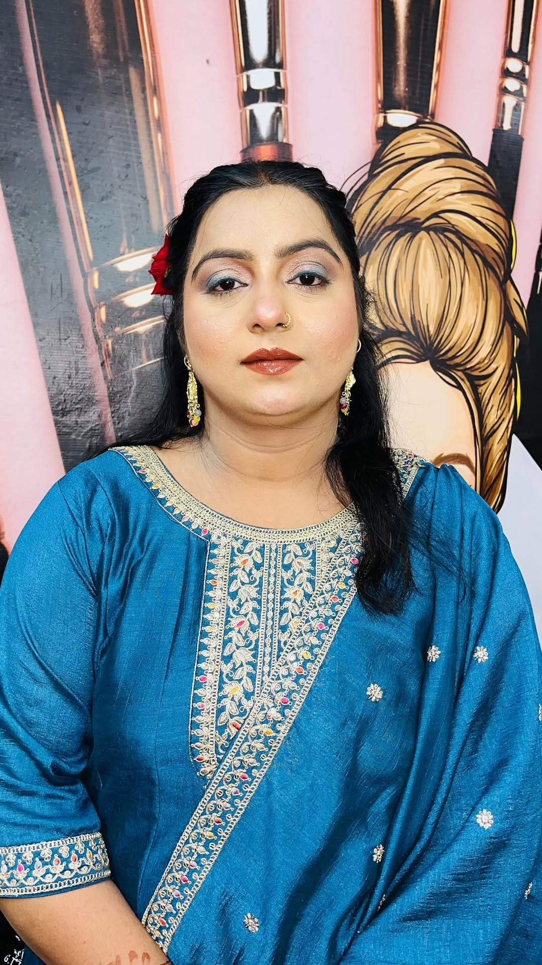 Post 4 by MUSKAN ARORA | AMRITSAR BRIDAL MAKEUP ARTIST 🫶🏻 on Instagram (video)