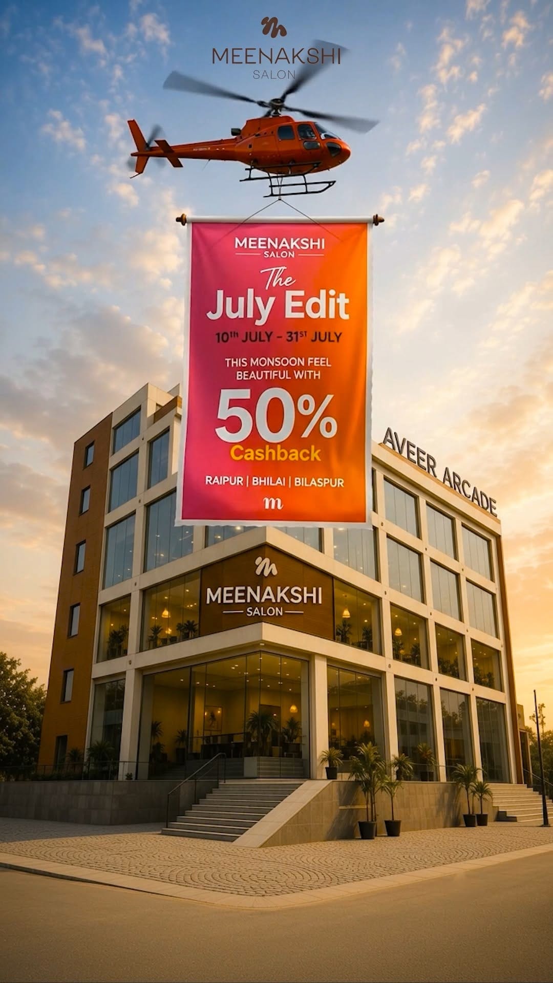 Post 6 by Meenakshi's Salons & Academy on Instagram (video)