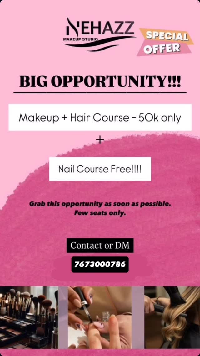 Post 9 by Nehazz Makeup, Salon & Academy on Instagram (video)