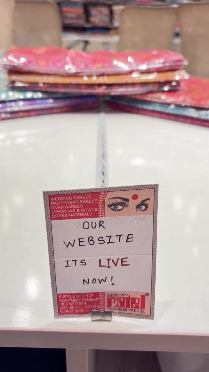 Post 2 by Patel Sarees Pvt. Ltd. on Instagram (video)
