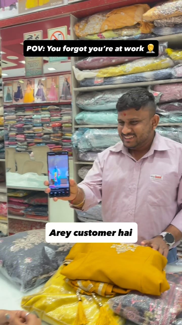 Post 1 by Patel Sarees Pvt. Ltd. on Instagram (video)