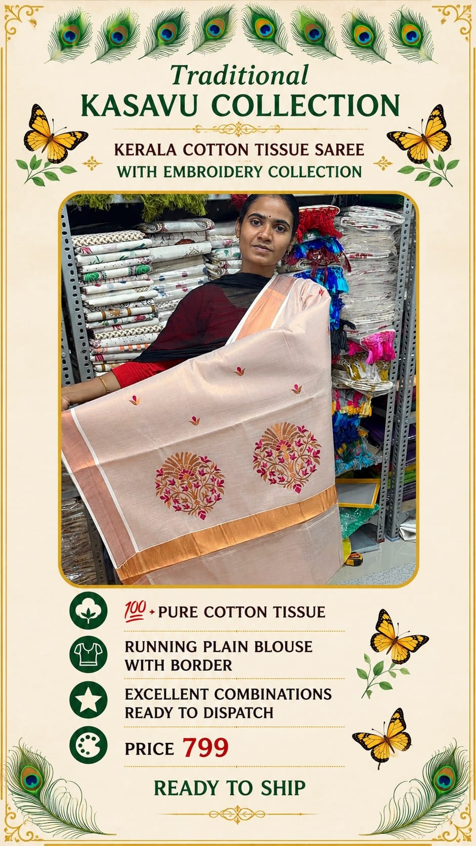 Post 6 by Texation Sarees on Instagram (video)