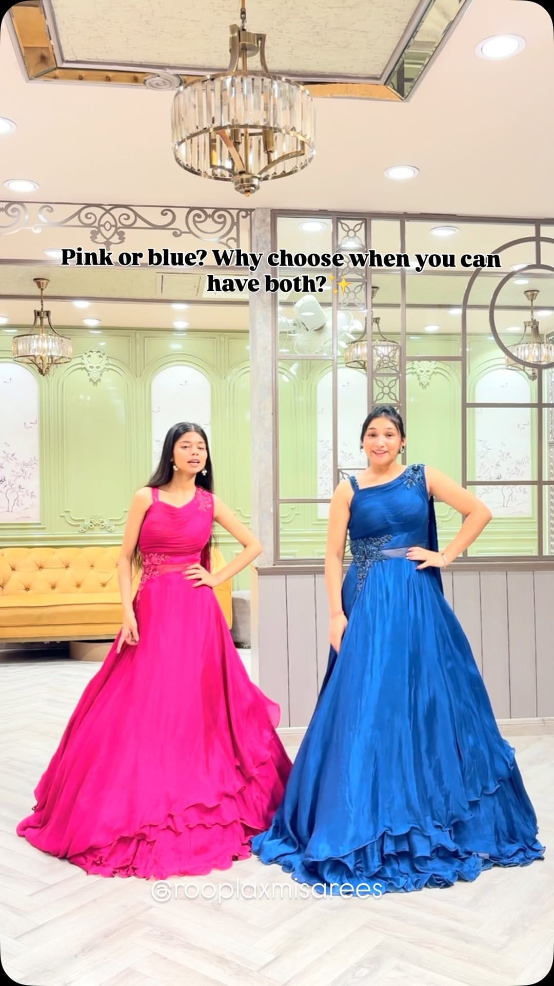 Post 2 by Rooplaxmi Sarees on Instagram (video)